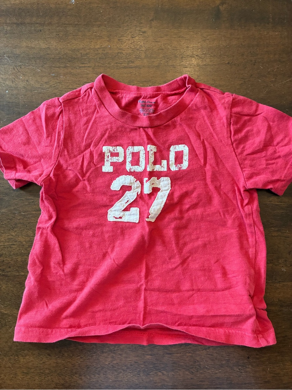 Ralph Lauren Polo 27 T-Shirt 24 Months Red Baby Boys
